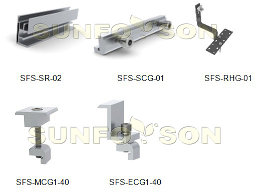 Components for tile roof mounting