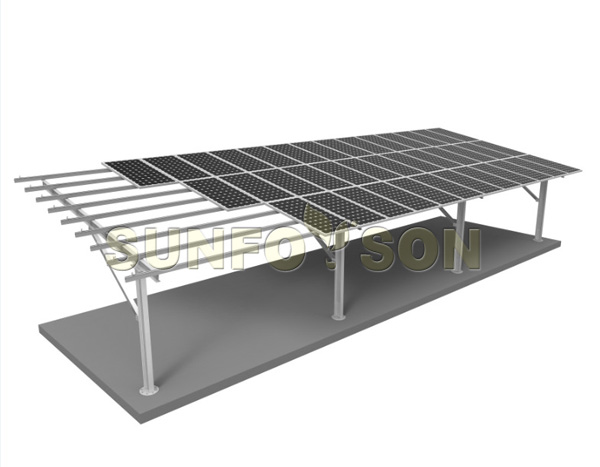 solar carport system mounting structure