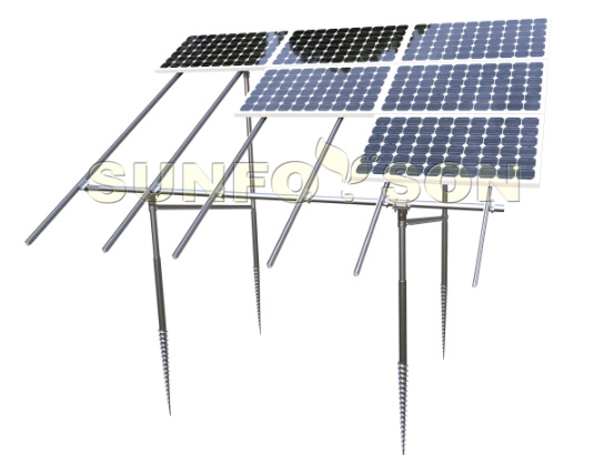 solar power mounting structures for panel installation