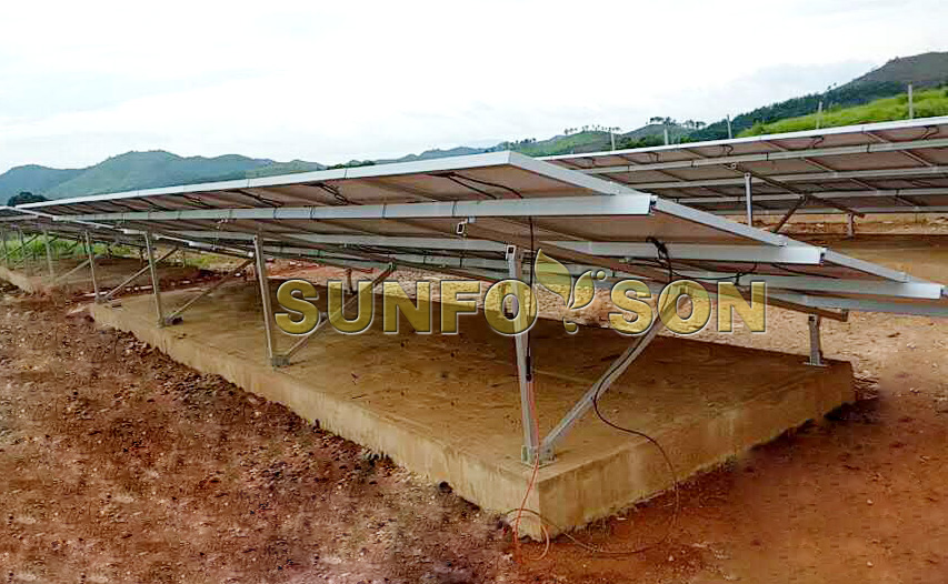 โครงการอื่นเสร็จสิ้นแล้ว! ระบบติดตั้งบนพื้นดิน sunforson ขนาด 130kw sunforson