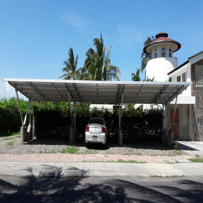 โครงการโรงจอดรถพลังงานแสงอาทิตย์ sunforson BIPV ในเม็กซิโก